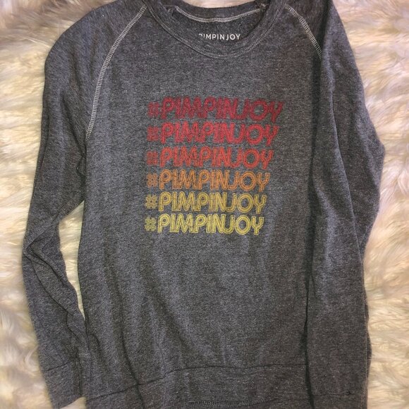 Grey Pimpin Joy Sweatshirt - Bobby Bones Show - Picture 1 of 5